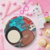 Chocolade Dingen Papieren Bordje (Feest)