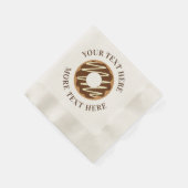 Chocolade donut aangepaste feestservetten voor geb servet (Hoek)