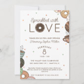 Chocolade Donut Baby Sprinkle met Liefde Bestrooid Kaart (Voorkant)