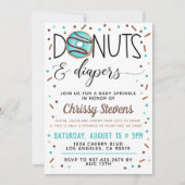 Chocolade Donut Baby Sprinkle Shower - Uitnodiging (Voorkant)
