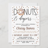 Chocolade Donut Baby Sprinkle Shower - Uitnodiging (Voorkant)