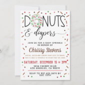 Chocolade Donut Baby Sprinkle Shower - Uitnodiging (Voorkant)