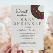 Chocolade Donut Baby Strooi Neutraal Baby shower Kaart