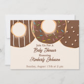 Chocolade Donut Delight Baby Shower Kaart (Voorkant)