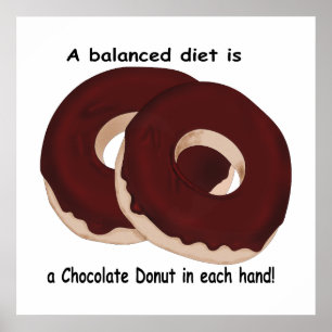 Chocolade Donut Diet Print