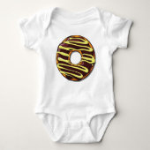 Chocolade Donut, Doughnut, Bevroren, Glaze, Icen Romper (Voorkant)