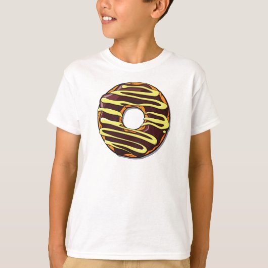 Chocolade Donut, Doughnut, Bevroren, Glaze, Icen T-shirt (Voorkant)