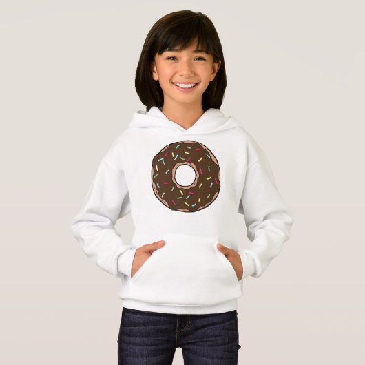 Chocolade Donut, Doughnut, Glaze, Icing, Sprinkles (Voorkant volledig)