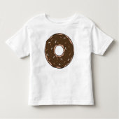 Chocolade Donut, Doughnut, Icing, Glaze, Sprinkles Kinder Shirts (Voorkant)