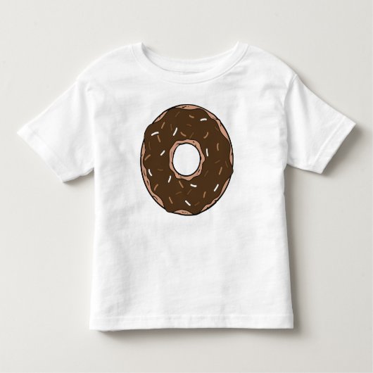 Chocolade Donut, Doughnut, Icing, Glaze, Sprinkles Kinder Shirts (Voorkant)