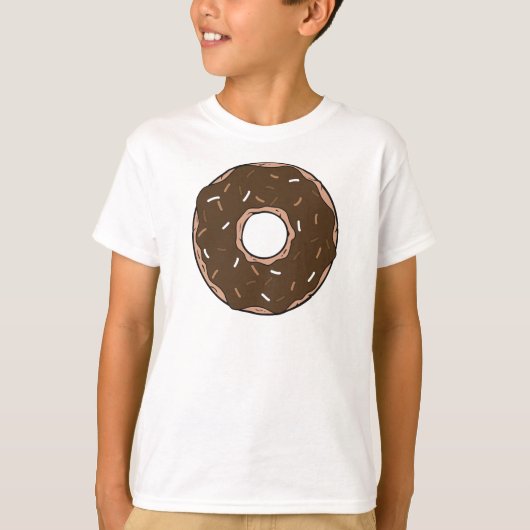 Chocolade Donut, Doughnut, Icing, Glaze, Sprinkles T-shirt (Voorkant)