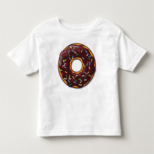 Chocolade Donut, Doughnut, Icing, Sprinkles, Glaze Kinder Shirts (Voorkant)