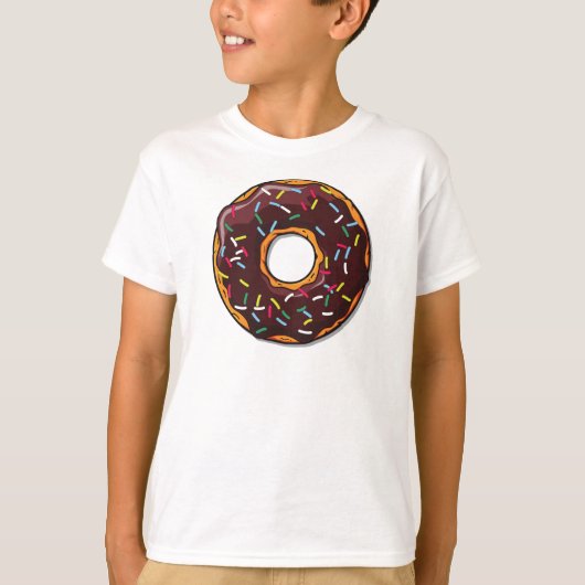 Chocolade Donut, Doughnut, Icing, Sprinkles, Glaze T-shirt (Voorkant)