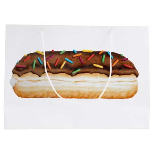 Chocolade Donut Gift Bag Groot Cadeauzakje (Achterkant)