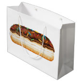 Chocolade Donut Gift Bag Groot Cadeauzakje (Achterkant Gekanteld)