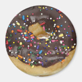 Chocolade donut koelkast of locker magneet (Voorkant)