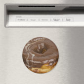 Chocolade donut koelkast of locker magneet (Insitu (Vaatwasser))