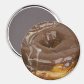 Chocolade donut koelkast of locker magneet (Voorkant / Achterkant)