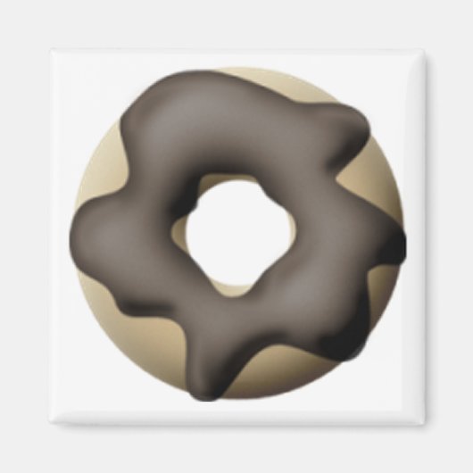 Chocolade donut magneet (Voorkant)