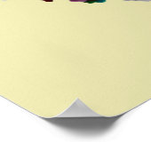 Chocolade Donut met kleurrijke sproinkles Poster (Hoek)