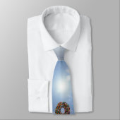 Chocolade Donut met kleurrijke sproinkles Stropdas (Gebonden)