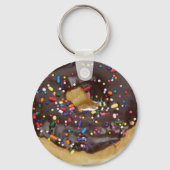 Chocolade Donut met Sleutelhanger van Sprinkles (Voorkant)