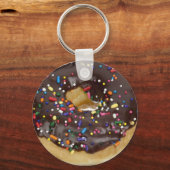 Chocolade Donut met Sleutelhanger van Sprinkles (Voorkant)