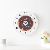 Chocolade Donut met sprinken Grote Klok (Huis)