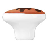 Chocolade Donut met sprinken Keramische Knop (Zijkant)