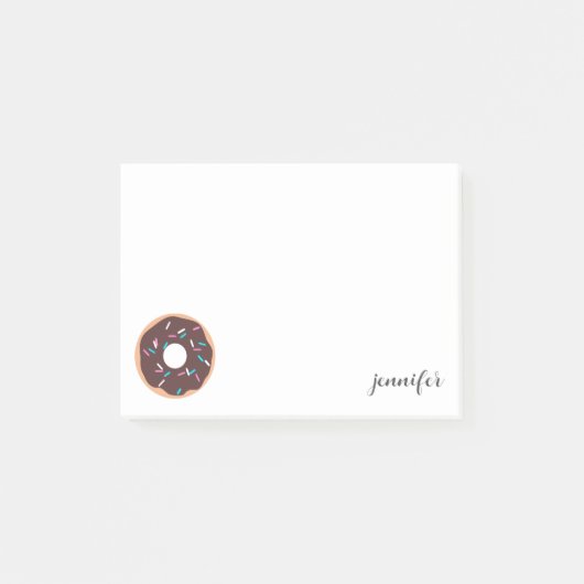 Chocolade Donut met sprinken Post-it® Notes (Voorkant)