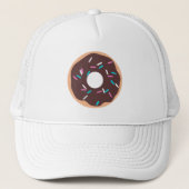 Chocolade Donut met sprinken Trucker Pet (Voorkant)