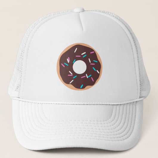 Chocolade Donut met sprinken Trucker Pet (Voorkant)