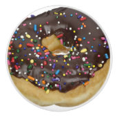 Chocolade Donut met Sprinkles Knob Keramische Knop (Voorkant)