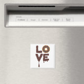 Chocolade Donut met Sprinkles Love Magneet (Insitu (Vaatwasser))