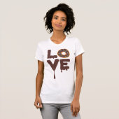 Chocolade Donut met Sprinkles Love T-shirt (Voorkant volledig)