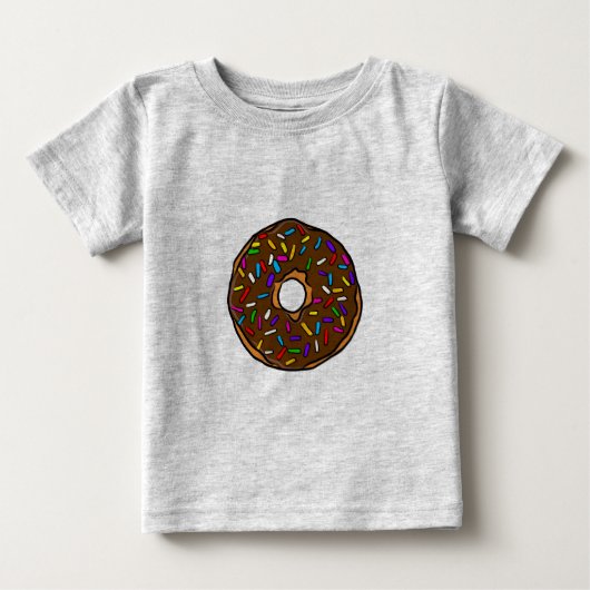 Chocolade Donut Rainbow Colorful Sprinkles Art Yum (Voorkant)