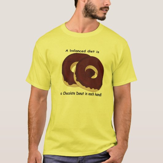 Chocolade Donut Shirt (Voorkant)