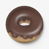 Chocolade donut snoepgoed bord (Voorkant)