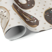 Chocolade Donut Strooisel Cadeaupapier (Rol Hoek)