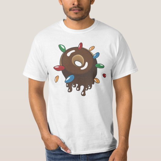 Chocolade Donut w/Sprinkles T-shirt (Voorkant)