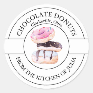 Chocolade Donuts Label