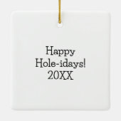 Chocolade Donuts met Sprinkles Kerstmis Keramisch Ornament (Achterkant)