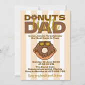 Chocolade Donuts Met Vader Vaderdag Viering Kaart (Voorkant)