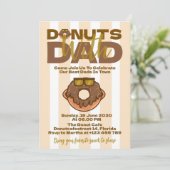 Chocolade Donuts Met Vader Vaderdag Viering Kaart (Staand voorkant)