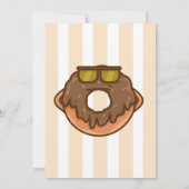 Chocolade Donuts Met Vader Vaderdag Viering Kaart (Achterkant)