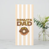 Chocolade Donuts Met Vader Vaderdag Viering Menu (Staand voorkant)