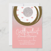 Chocolade Donuts Nep Glitter Valentijnsdag Kaart (Voorkant)