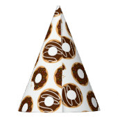 Chocolade Donuts Patroon Feesthoedjes (Achterkant)