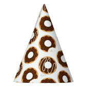 Chocolade Donuts Patroon Feesthoedjes (Links)
