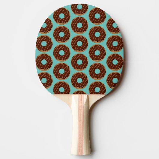 Chocolade Donuts Ping Pong Paddle Tafeltennisbatje (Achterkant)